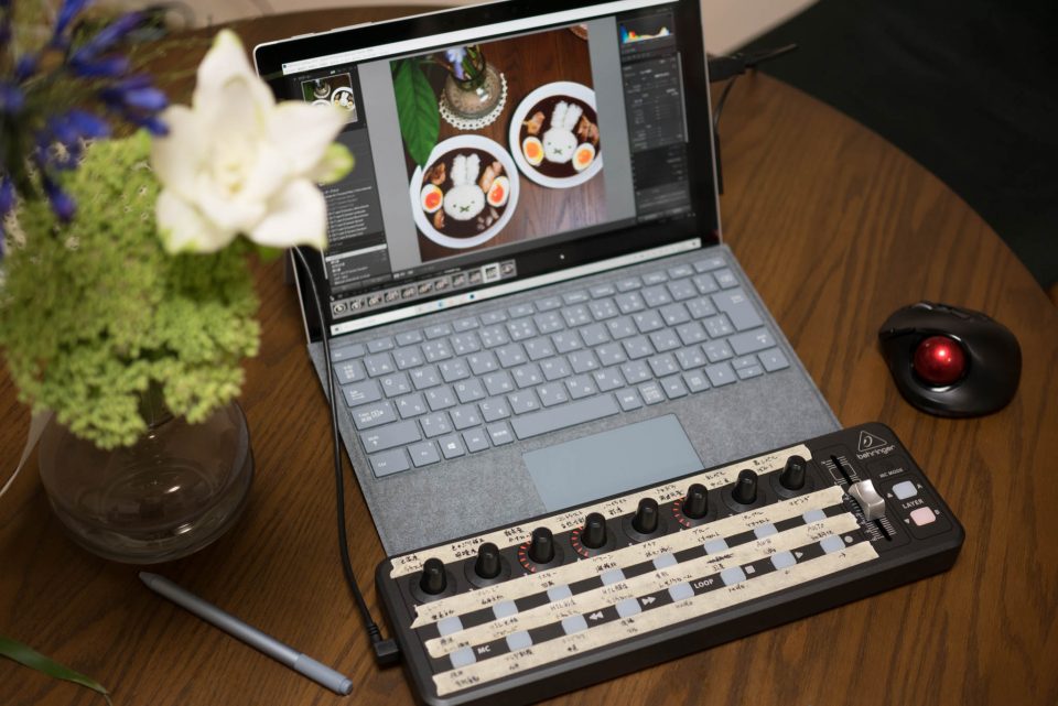 Lightroom 用に Behringer の X-TOUCH MINI を接続したところ 